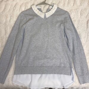 Ted Baker Grey Collared Sweater Women’s Size 1